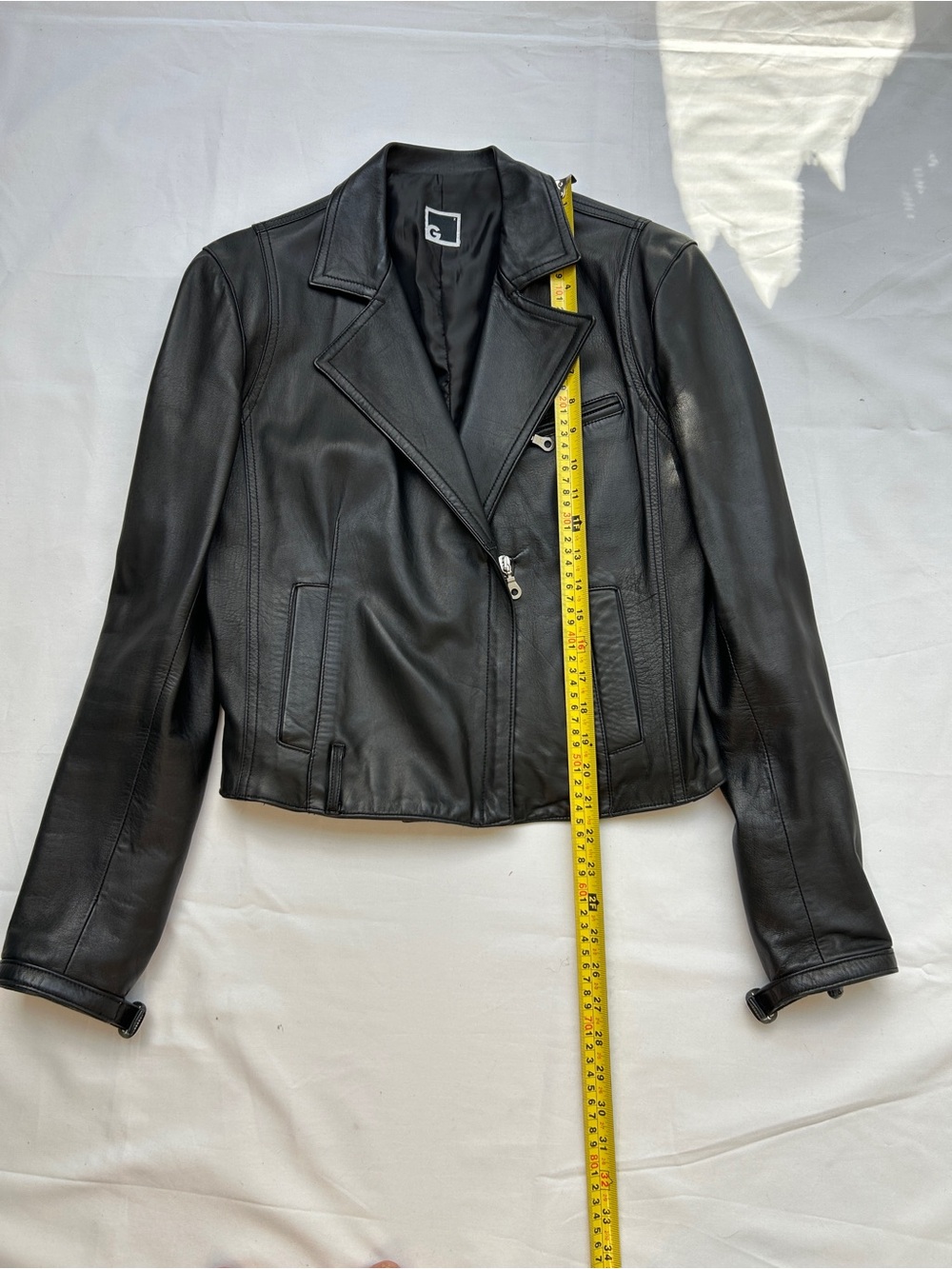 Vera Pelle Black Leather Moto Jacket - Women